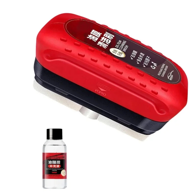 Car Glass Cleaner Cleaning Agent Powerful Windshield Cleaner Car Glass Sponge Cleaning Brush Water Spots Stain Auto Removal Oil